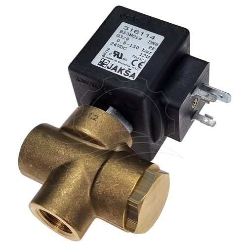 Elektrozawór Jakša BS3NOis 0,8–150 bar G3/8 cala PK 24V DC – część do myjni bezdotykowej