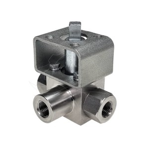 Robinet cu bilă cu 3 căi HPC HB23 G1/4'' PTFE